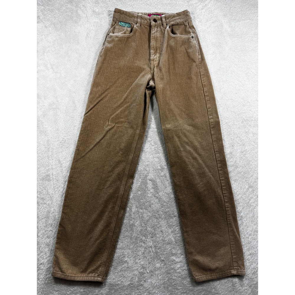 Empyre Womens Tori Corduroy High Rise Tan Pants 0 Meas: 25x30
